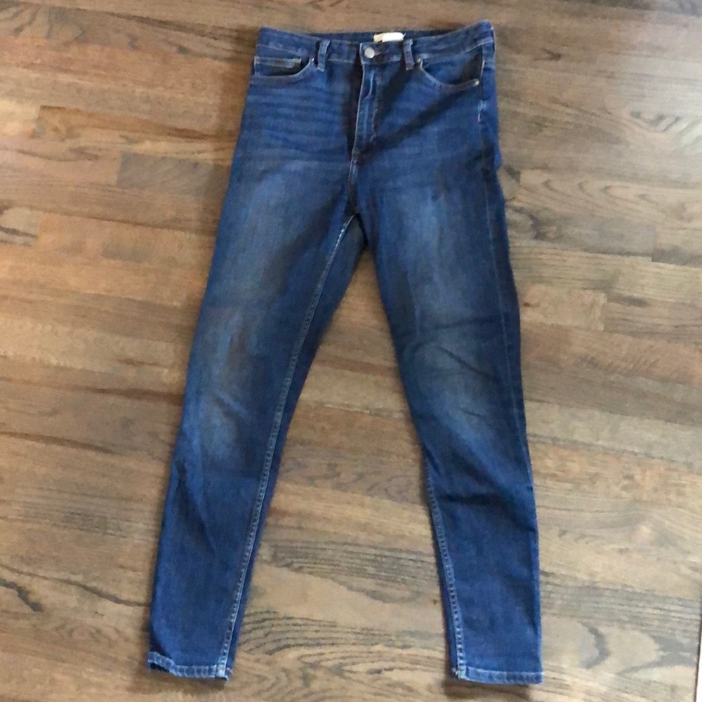 High rise skinny jeans
